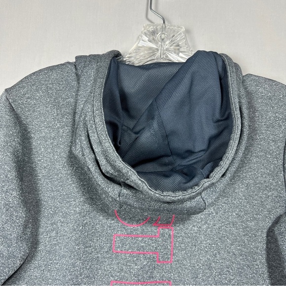 Nike Dri-Fit Just Do IT. Hoodie Women’s Gray/Pink Size XS - Picture 7 of 9